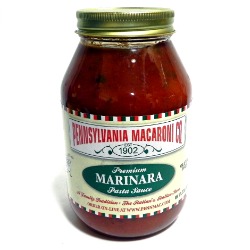 Pennsylvania Macaroni Co Premium Marina Pasta Sauce Net Wt. 32oz A Family Tradition, The Italian's Italian Store Gluten Free