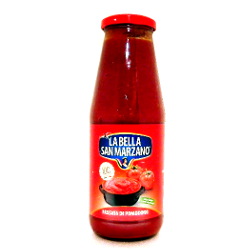 La Bella San Marzano Brand product of Italy Mashed Tomatoes with Basil 680g 