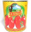 La Valle Italian Peeled Tomatoes in Tomato Puree with Basil Leaf Net wt 108 oz (6lb 12oz) Product of Italy 